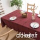 Jacquard Tassel Nappe  table rectangulaire  housse de table ronde  nappe de coton et lin  table à manger table basse coiffeuse taille : 140 × 240cm - B07PLDD1TT
